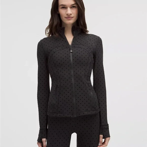 Lululemon Black Define Jacket with Polka Dots - Picture 3 of 4